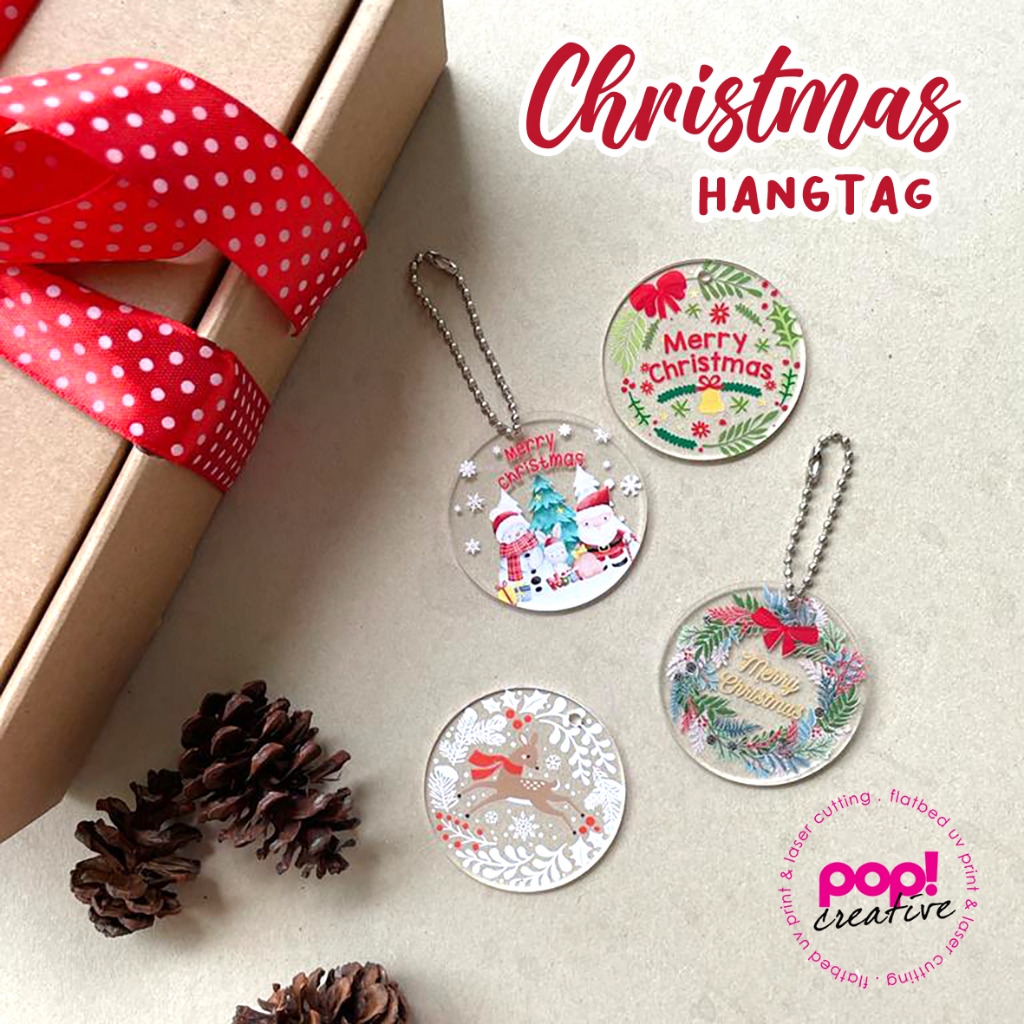 

Tag Natal Hangtag Christmas Akrilik Gantungan Hiasan Kado Parcel Dekorasi Hampers
