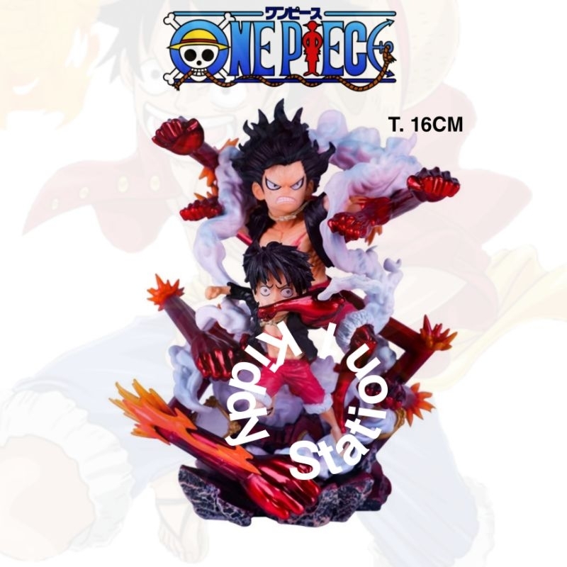 Action Figure One Piece Luffy Gear 4 Snakeman Box Besar