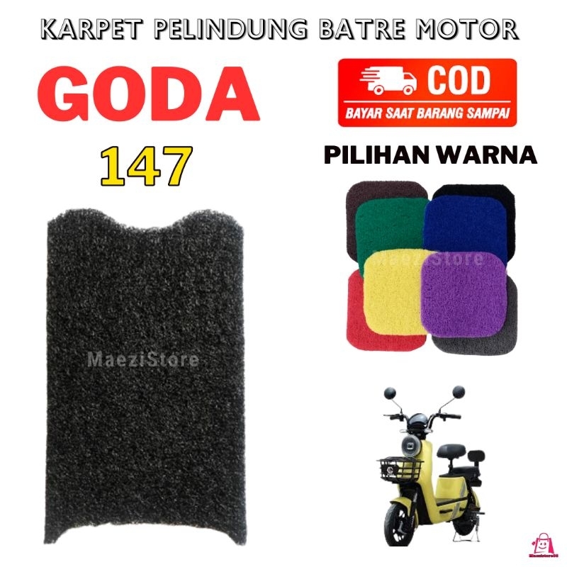 Karpet Alas Kaki Sepeda Motor Listrik GODA 147 Golden Tiger