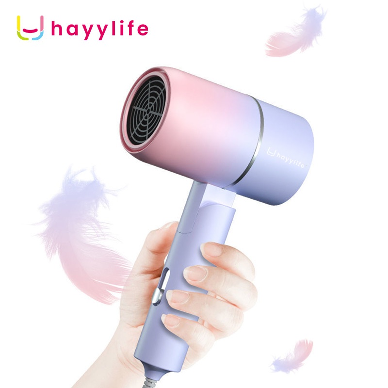 Select x Hayylife Hairdryer Lipat  -  Angin kuat tidak bising blueray pengering rambut HL-DBA595