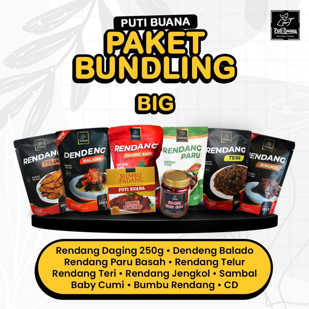 

Promo Paket Bundling Padang Puas Banget (Bonus CD Lagu Padang)