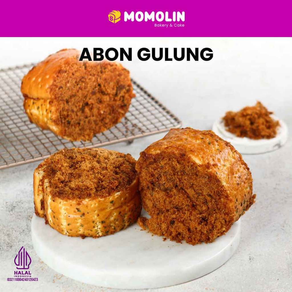 

Momolin Bakery Roti Abon Gulung Momolin Bakery | Roti Isi Abon | Roti Abon