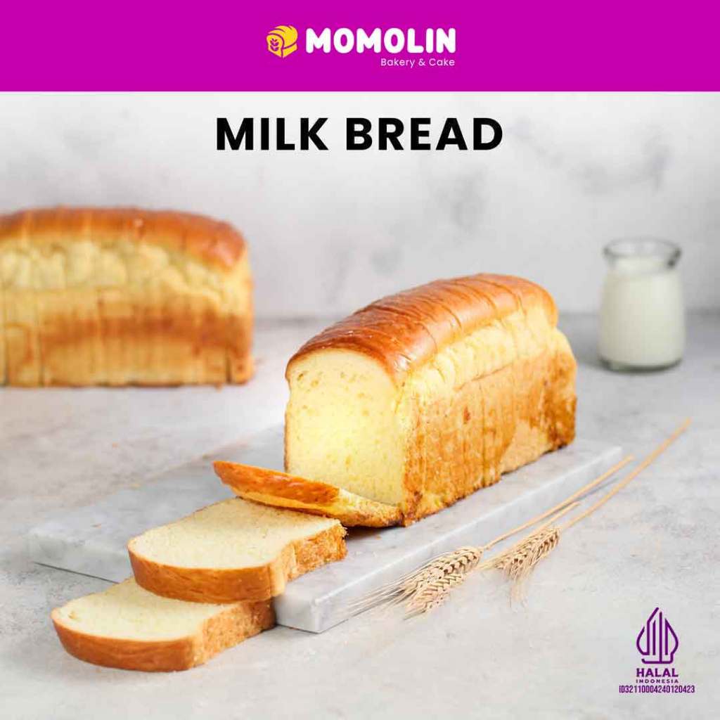 

Momolin Bakery Milk Bread PREMIUM Momolin Bakery | roti kasur manis