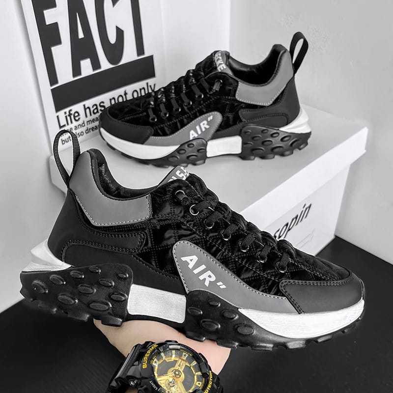 ORIGINAL PLK Taeyong Sepatu Sneakers Pria Casual Sepatu Sport Hitam FREE BOX LV0449