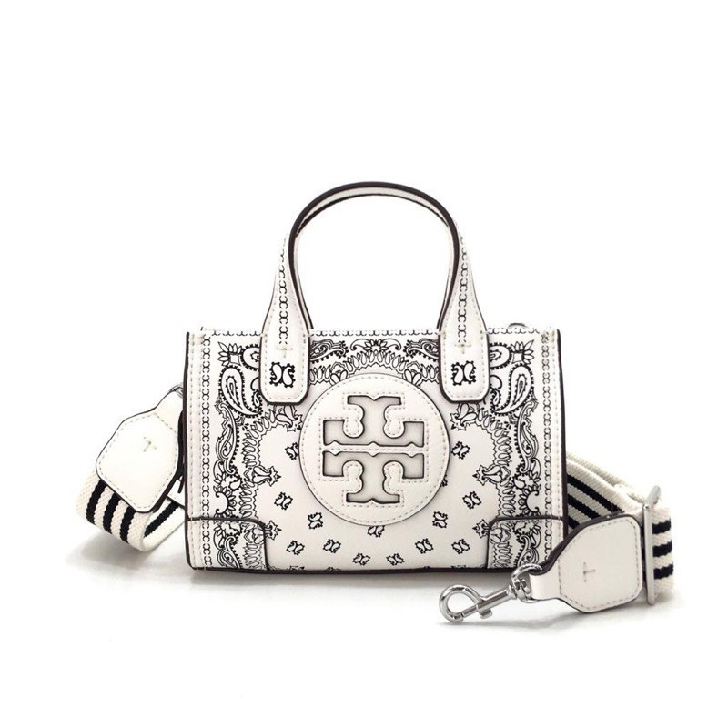 Tory Burch Ella Printed Flower Micro Tote Bag Original TORY BURCH