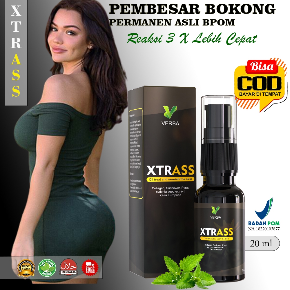 Xtrass oil Pembesar Bokong Wanita Permanen Pengencang Bokong Wanita