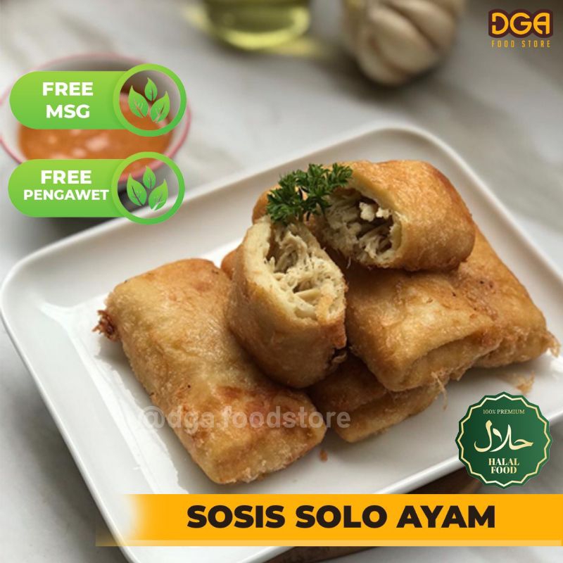 

sosis solo ayam bumbu kacang 10pcs/ non msg/non pengawet/dga food store