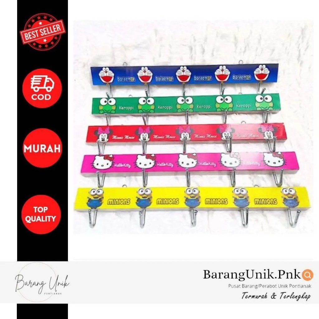 KAPSTOK KARAKTER - CANTOLAN BAJU PINTU / DINDING