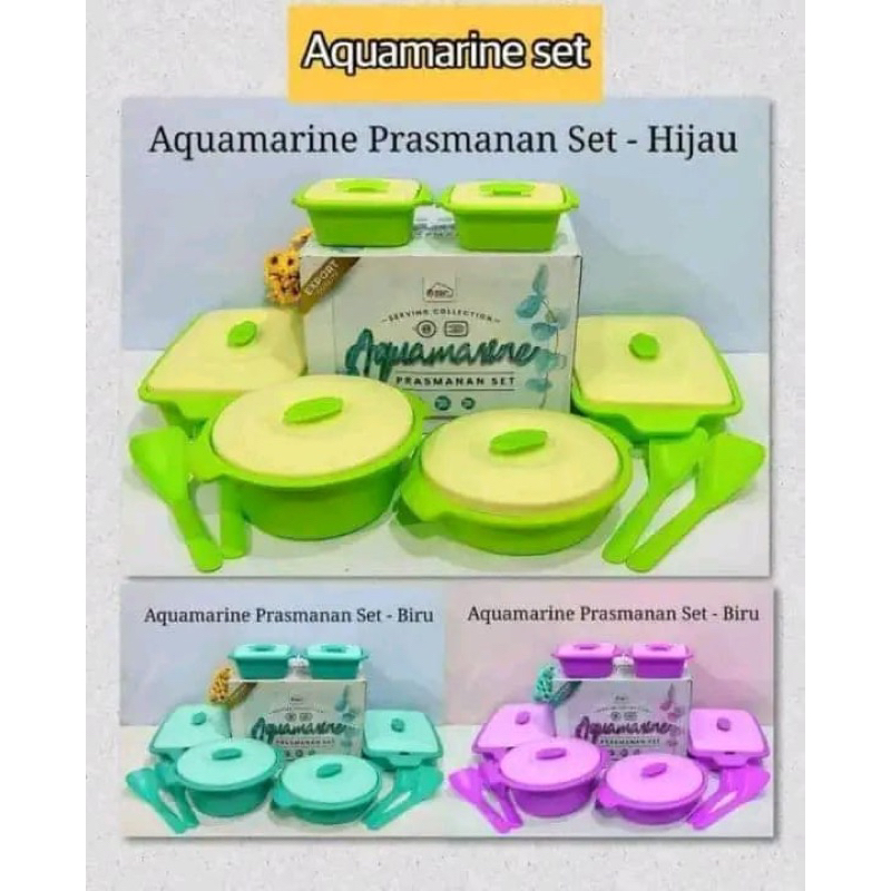 BIGGY Aquamarine - Serving Set 6 Pcs [Prasmanan Set]