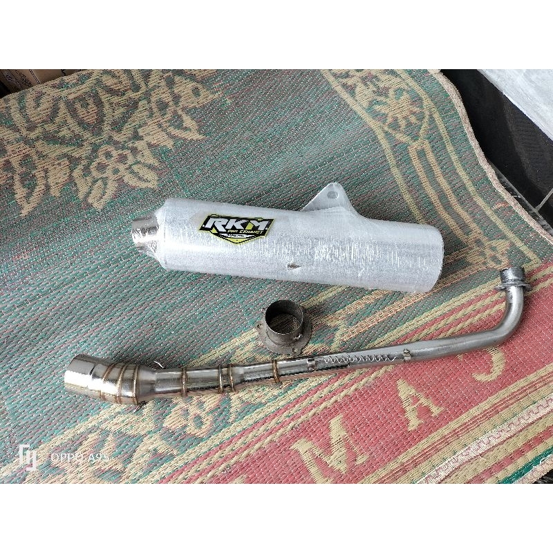 knalpot ckd standar merk RKM  pnp Jupiter z Vega Shogun kharisma Supra x125 Blade Revo fi Revo lama 
