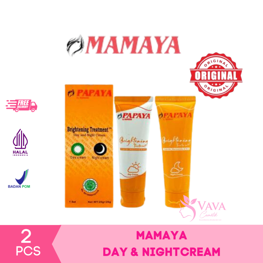 CREAM PEPAYA/PAPAYA SIANG DAN MALAM BY MAMAYA BPOM