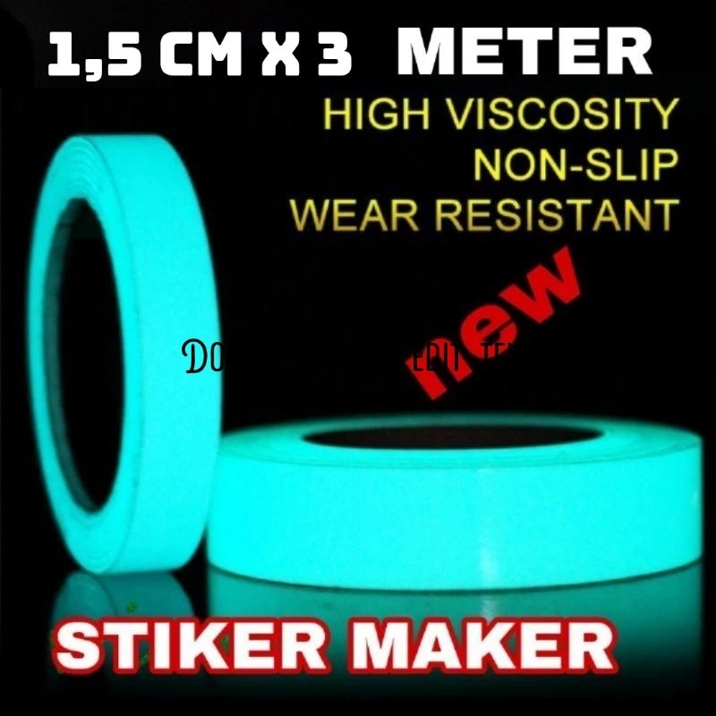 STIKER/SOLASI GID 1,5 CM X3 METER GID BIRU TOSCA METAL JIG