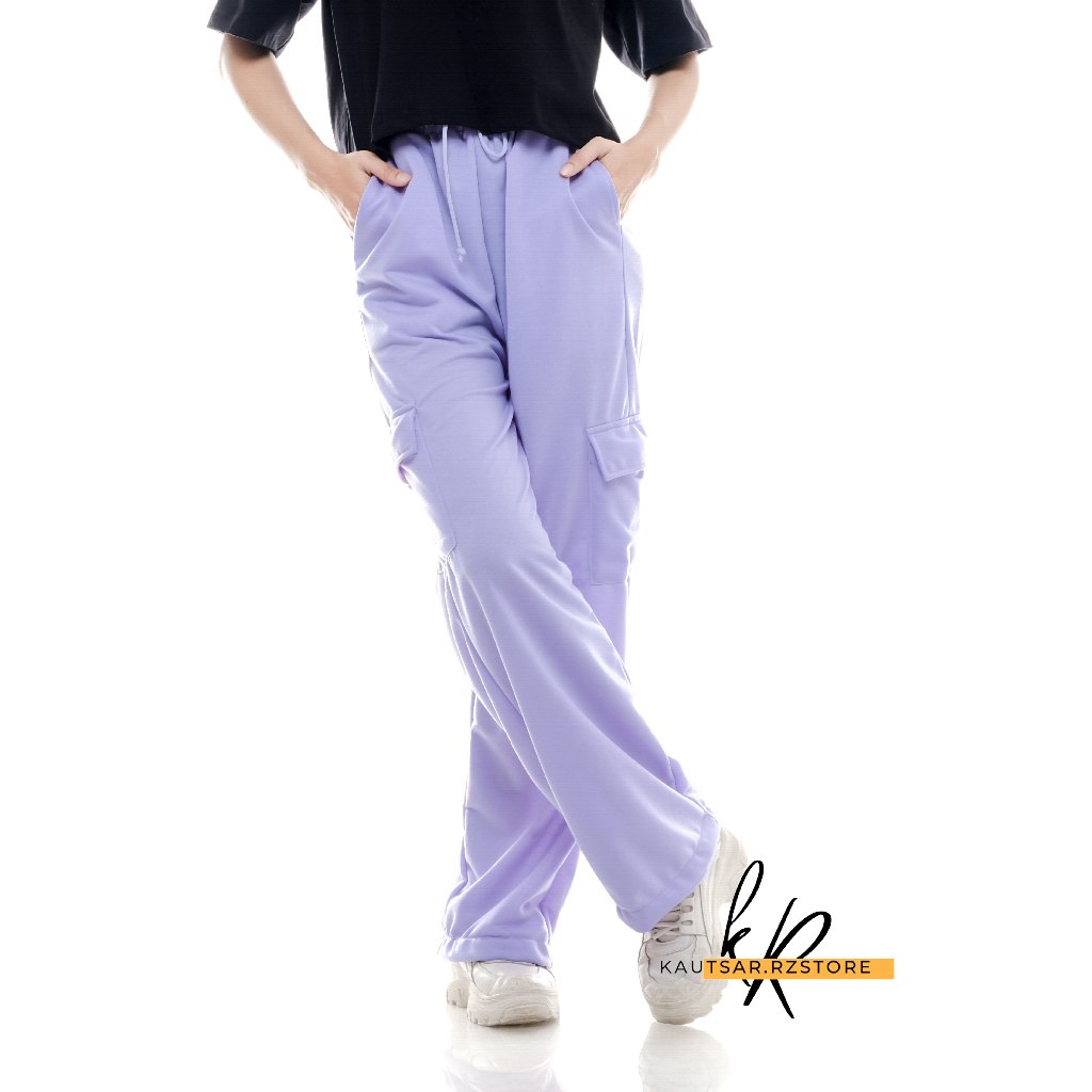 Celana Cargo Wanita Highwaist Premium Jumbo || Cargo Pants Wanita Terbaru || Celana Kargo Wanita