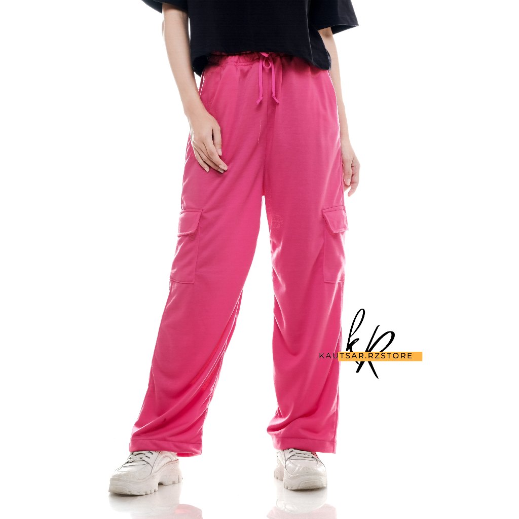 Celana Cargo Wanita Highwaist Premium Jumbo || Cargo Pants Wanita Terbaru || Celana Kargo Wanita