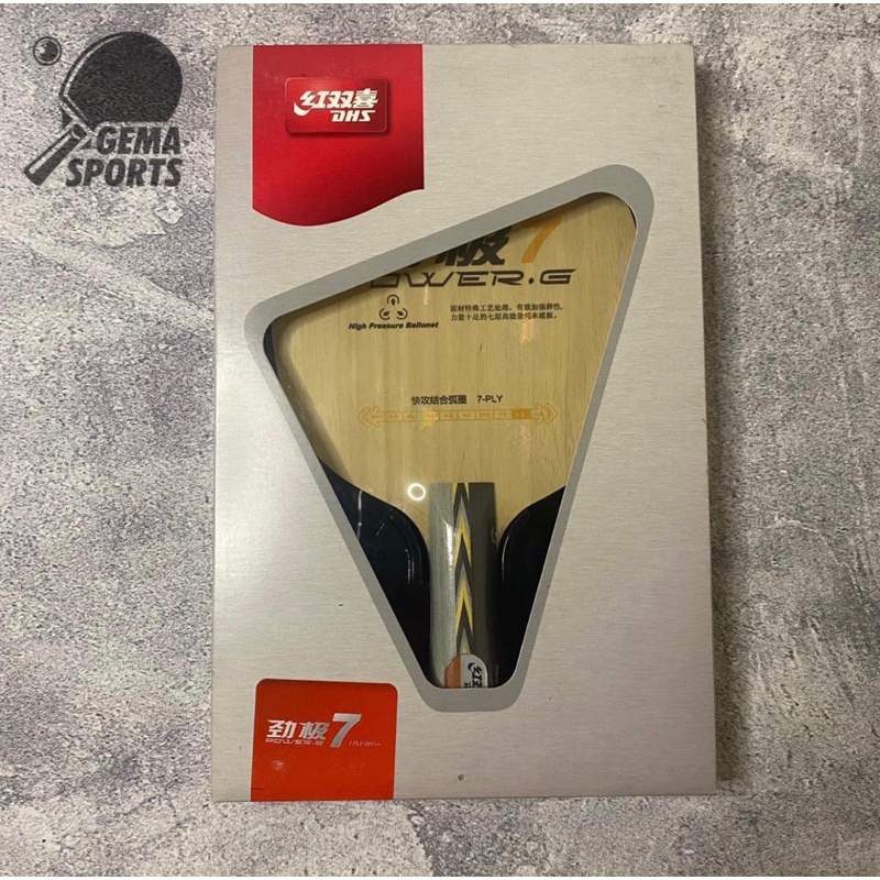 DHS PG 7 Power G7 Kayu Bet Tenis Meja Pingpong FL