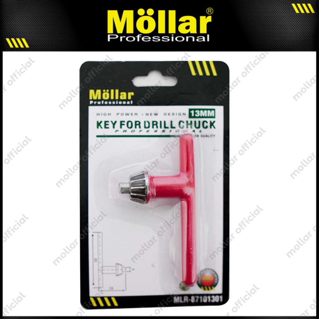 MOLLAR 87101301 Kunci Kepala Mesin Bor Listrik 13 mm