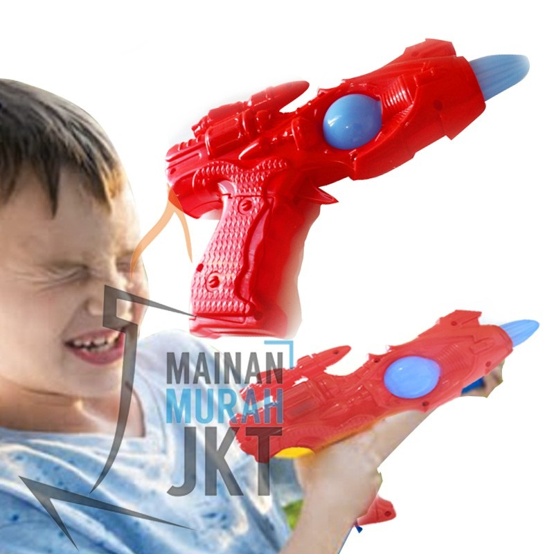 MAINANKEI MAINAN ANAK MURAH PISTOLAN ST2413 PISTOLAN ANAK BUNYI PISTOL NYALA LAMPU LED
