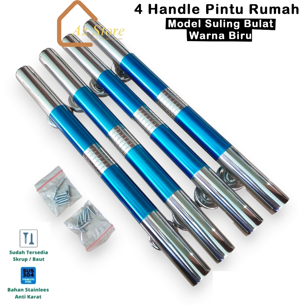 Hendel Tarikan Pintu Rumah 1 set isi 4 Pegangan Gagang Pintu Minimalis 25 cm