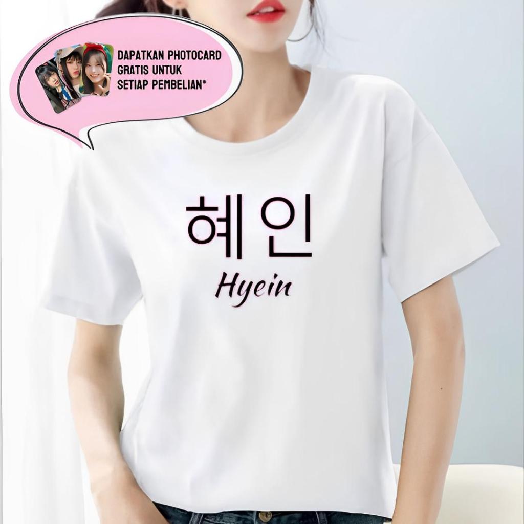 KAOS ATASAN WANITA O-NECK V-NECK MEMBER NEWJEANS KOREA