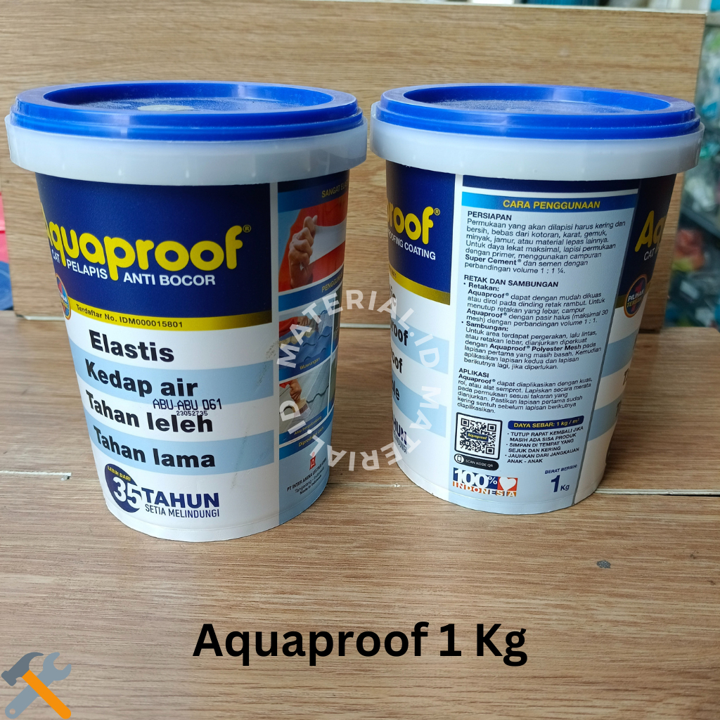 Cat Genteng Atap Aquaproof Pelapis Anti Bocor Rembes Warna 1 KG Murah