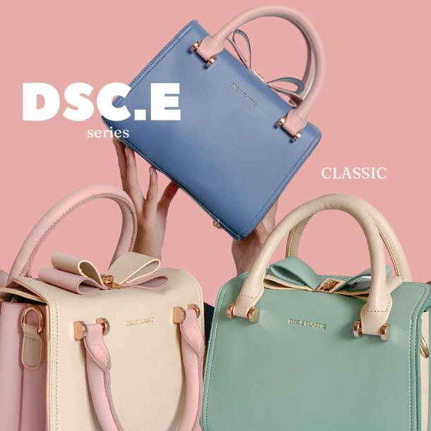 Tas Selempang Kerja Wanita Cewek Branded Original Kekinian Import Terbaru Merek DSCE Moka
