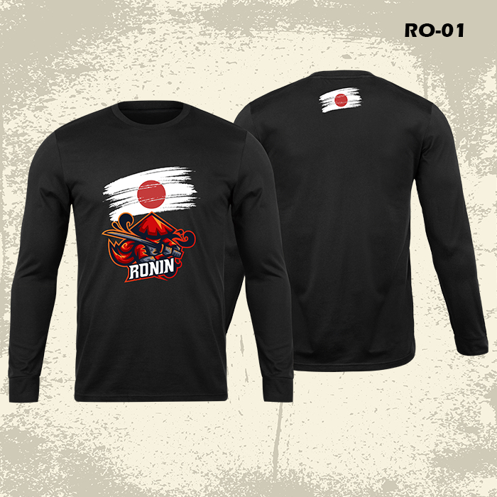 Kaos Hitam Ronin (RO) Ukuran S-XL Terlaris Kaos Distro Pria Kaos Pria Original Kaos Distro Baju Pria