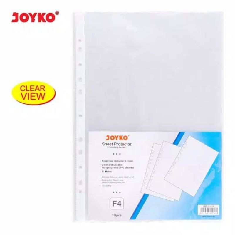 

sheet Protector Joyko Pelindung Kertas SHP-201-10 F4 ORIGINAL