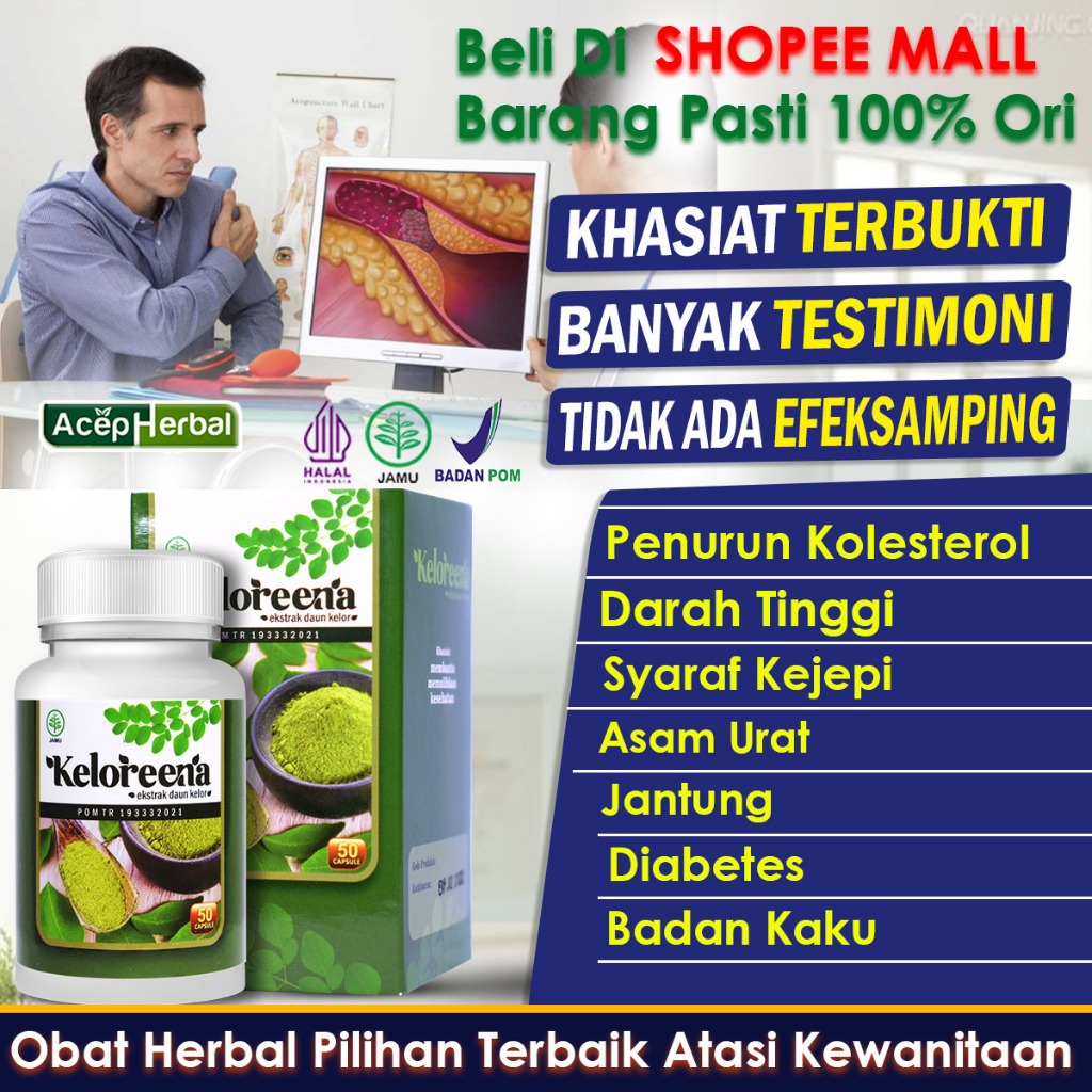 Obat Kolesterol Herbal Alami Darah Tinggi Jantung Asam Urat Syaraf Kejepit Badan Kaku Pegal Linu Pen