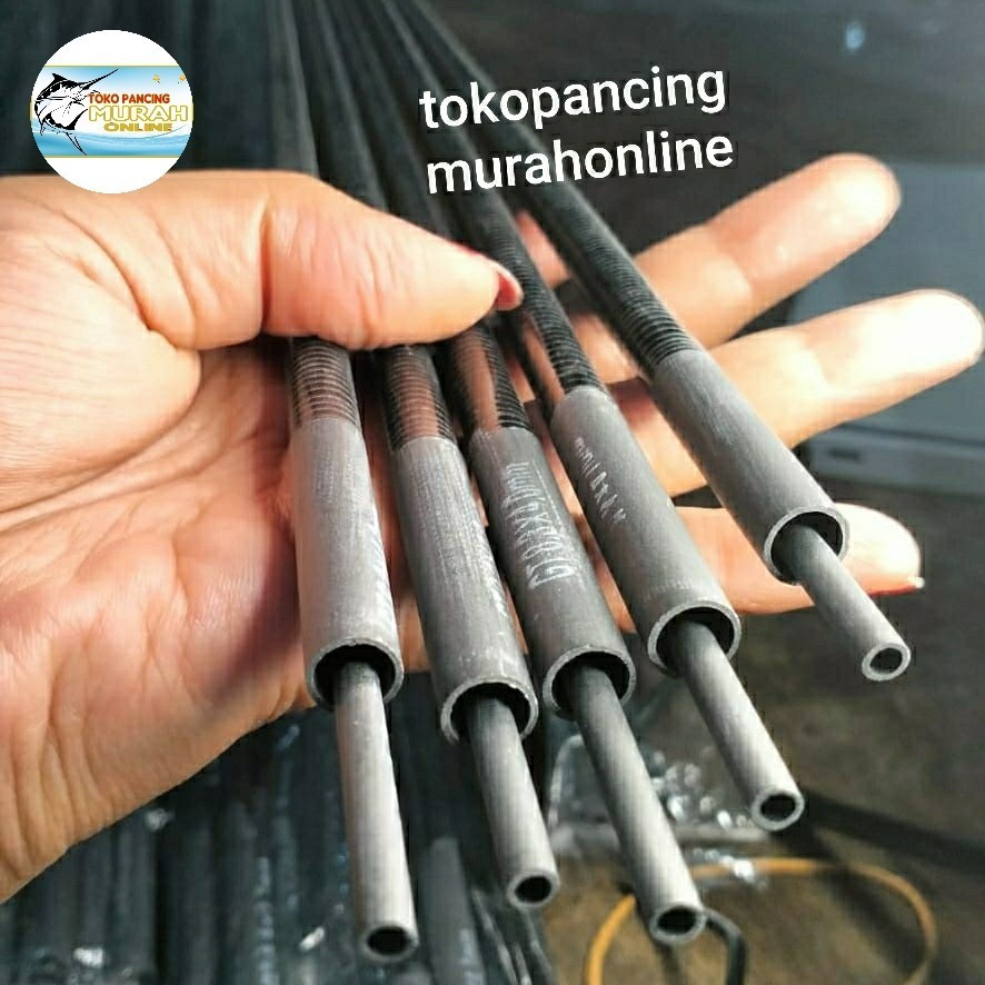 UJUNG JORAN TEGEK 2 RUAS / 2 SECTION CARBON HOLLOW 85cm