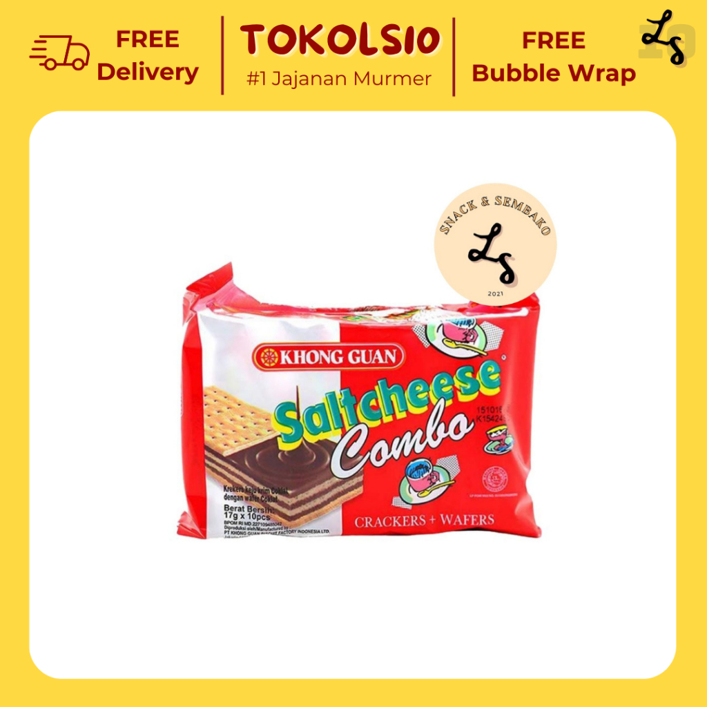 

Khong Guan Saltcheese Combo Renceng Isi 10 pcs @20gr