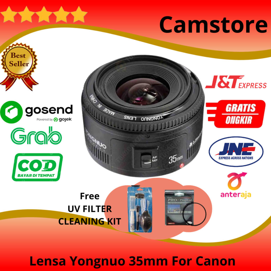 LENSA YONGNUO 35MM CANON / YONGNOU YN 35 mm For DSLR Canon