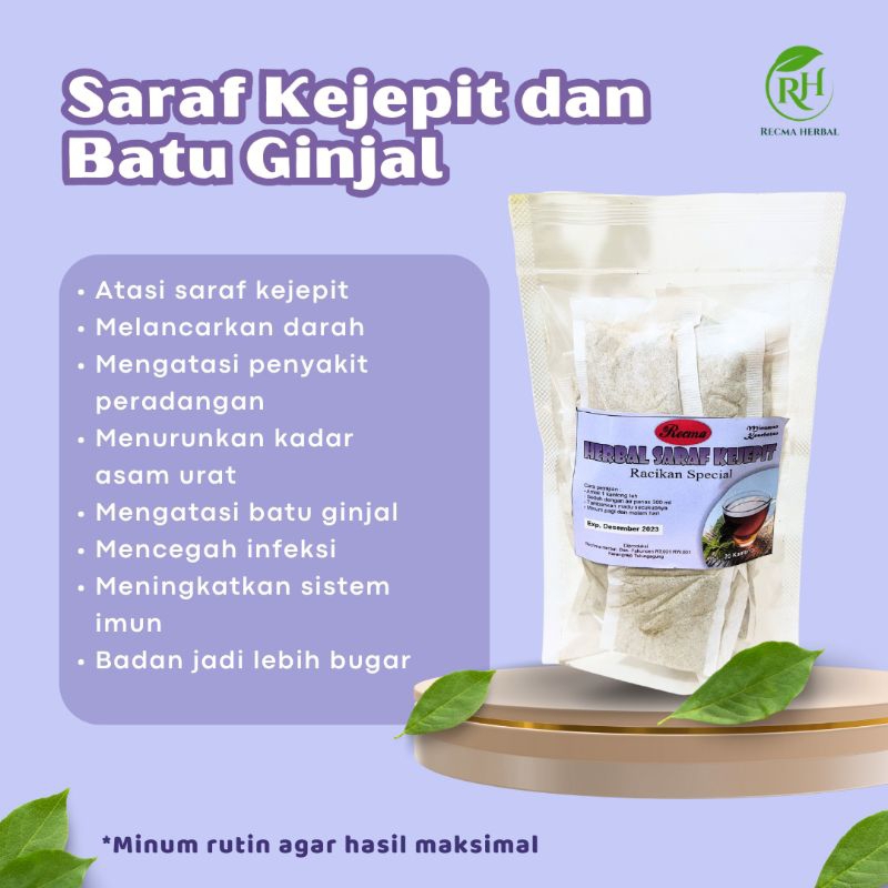 

TEH SARAF KEJEPIT, PENGAPURAN,DAN BATU GINJAL ISI 20