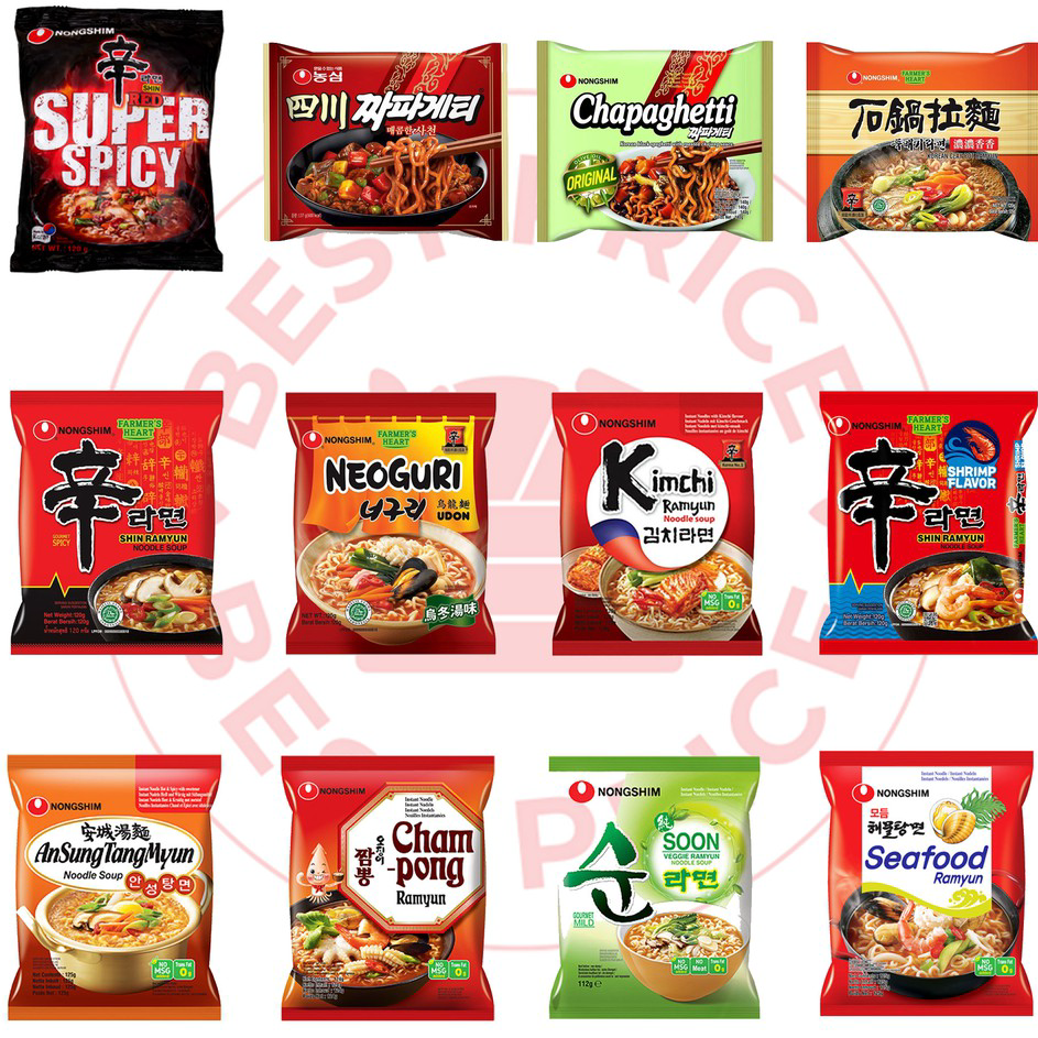 

WVSM5308 NONGSHIM - SEMUA VARIAN MIE KOREA (SHIN RAMYUN/ NEOGURI/ CHAPAGHETTI/ VEGE/ CHAMPONG/ANSUNGTANGMYUN)