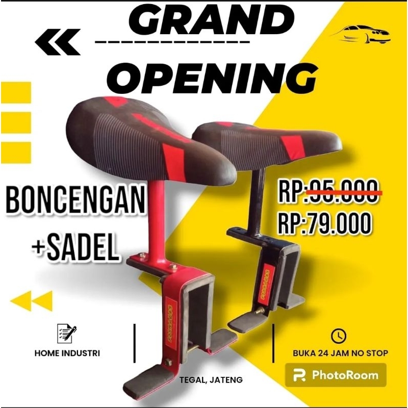 BONCENGAN ANAK UNTUK SEPEDA LIPAT DEPAN