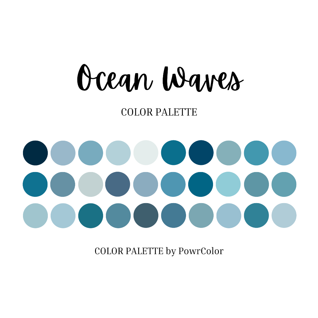 Ocean Waves - Digital Color Palette