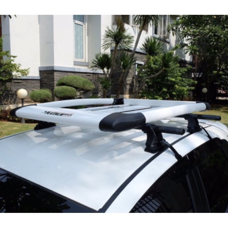 Paket Roofrack Platinum + Cross Bar Platinum Jepit Roofrail Universal