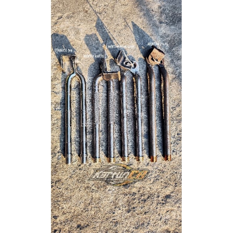 Begel panjang CB stainless, polos kartel, polos motif dan polos