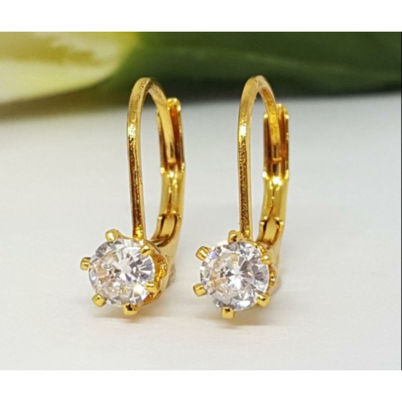 ANTING XUPING PERMATA DESI ANTING XUPING PERMATA LAPIS EMAS 18K PERHIASAN WANITA  ANTING-ANTING  SUB