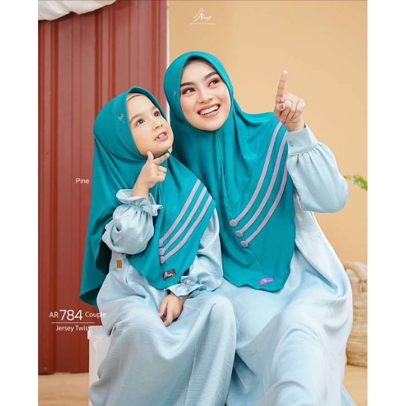 AR 784 HIJAB COUPLE MOM DAN KIDS ( By arrafi ori )