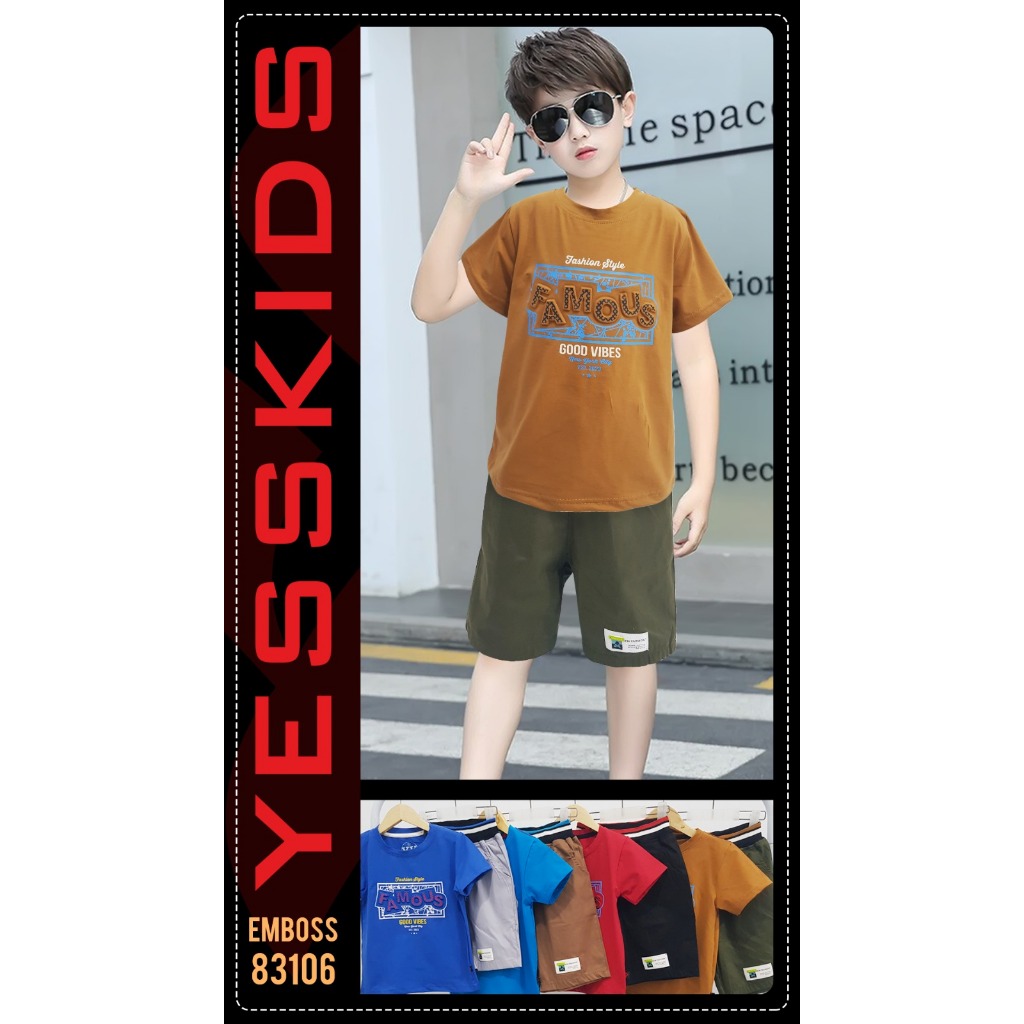 GROSIR 3set Set Celpen YESS KIDS 22-26(12-15th)/Setelan Anak YESS KIDS/Setelan Anak Premium/Setelan 