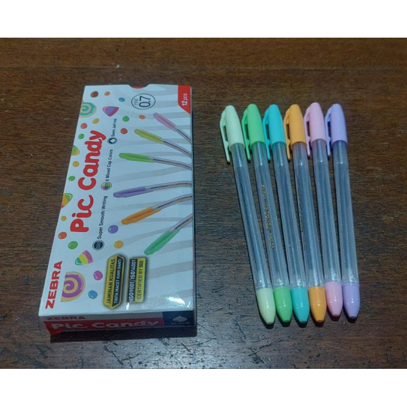 [PCS] PULPEN ZEBRA PIC CANDY 0.7MM HITAM / PULPEN PIC CANDY