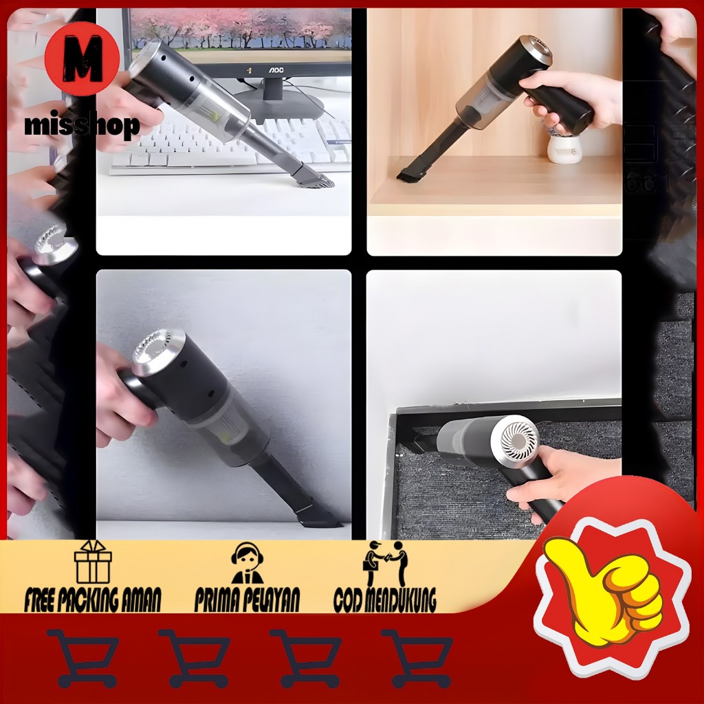 Vacum Cleaner Portable Mini USB 2 IN 1 Penghisap Debu Mobil /YS Baterai Kabel Membersihkan Vacum