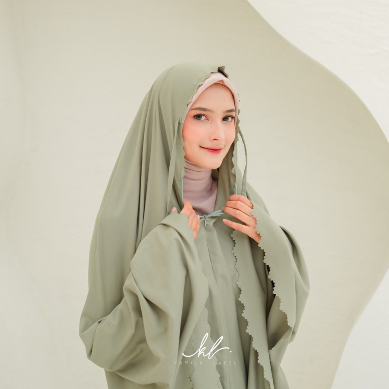 BEST DEALS Mukena Maryam 2in1 Travel Katun Lasercut Premium