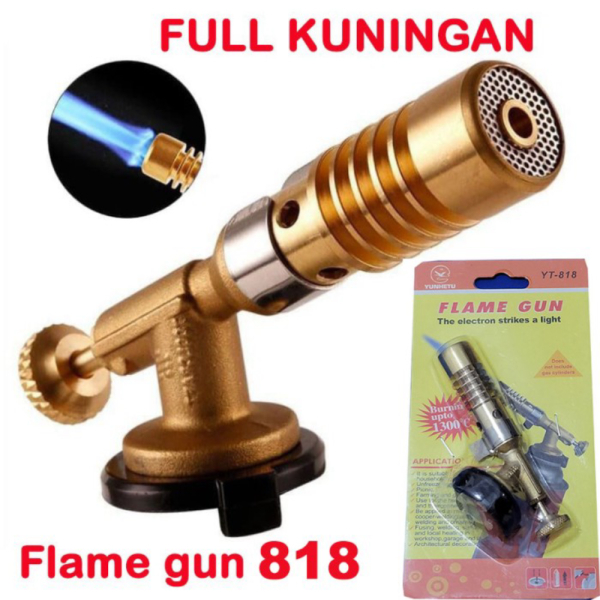 

Gas Torch Flame Gun 733 full kuningan Jet Las Fire Blow Kepala Gas