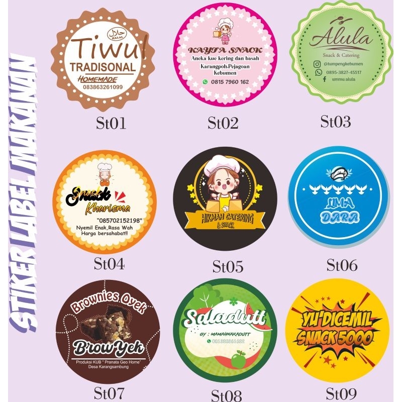 

STIKER LABEL MAKANAN