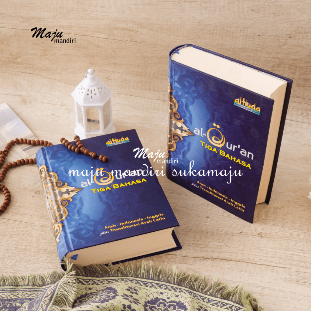Alquran 3 Bahasa Inggris Indonesia Latin dan Terjemahan Mushaf Al Qur'an Al Huda Ukuran A5 Maju Mand