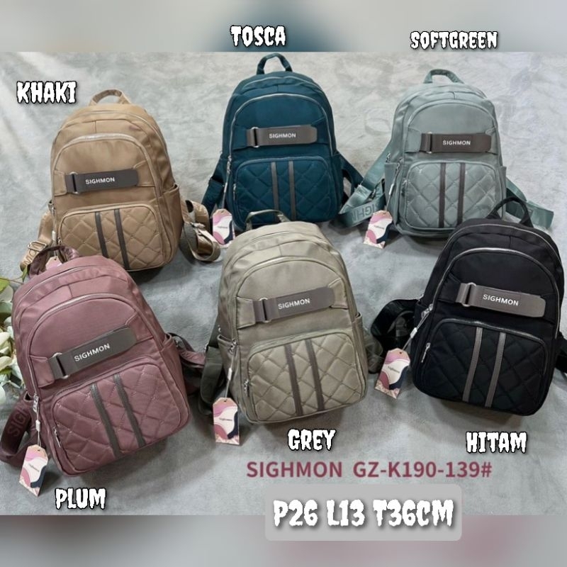 NEW TAS RANSEL/BACKPACK ORI SIGHMON KANVAS 5Sleting K190