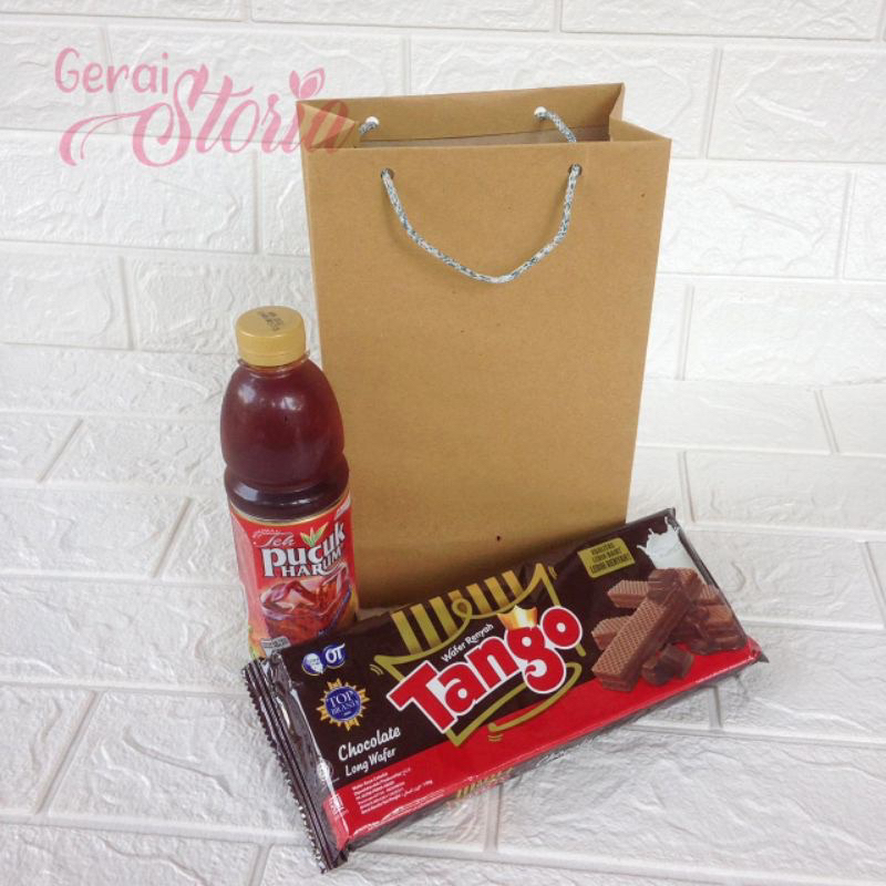 

PAPER BAG WAFER POLOS 15x8x25 / tas kertas / paperbag murah