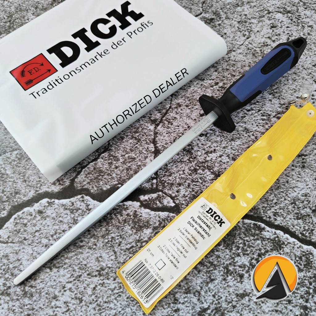 sharpening steel pengasah pisau f. dick combi original germany 25 cm 7.3712.25-66