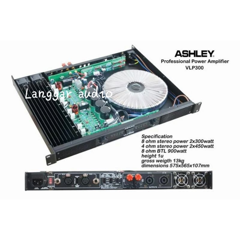 Power Amplifier Ashley VLP 300 ORIGINAL ASHLEY